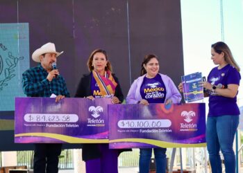 XIV Ayuntamiento se sumó al Boteo del Teletón 2023, aportando un donativo económico de 84 mil 623.58 pesos