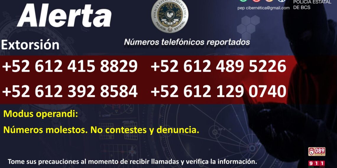 Alertan sobra alza de casos de extorsión telefónica en Los Cabos