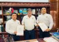 Entrega alcalde Oscar Leggs, nombramientos como encargados de despacho a  nuevos mandos de la Dirección General de Seguridad Pública, Policía Preventiva y Tránsito Municipal