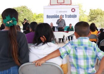 Sostiene Gobernador VMCC, Encuentro con Familias de Conquista Agraria, en La Paz