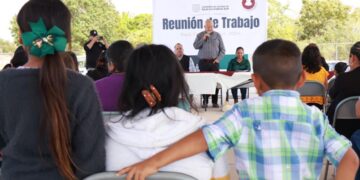 Sostiene Gobernador VMCC, Encuentro con Familias de Conquista Agraria, en La Paz
