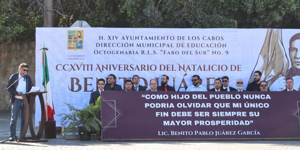 Se Realizó la conmemoración por el 218º aniversario  del natalicio del licenciado Benito Pablo Juárez García