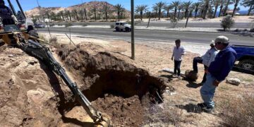 Se afectarán 11 sectores de Cabo San Lucas por los trabajos de reparación de fuga de acueducto de 30 pulgadas del acueducto #2