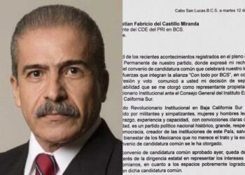 Priistas de BCS, cuestionan a su líder estatal, de haber entregado al “tricolor”, al PAN, en la alianza “Con todo por BCS”; “Quedó reducido a una simple balsa de flotación para una sola persona”