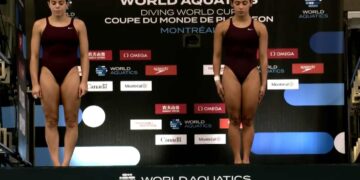 Bronce para Alejandra Orozco y Gaby Agúndez en Copa del Mundo de Montreal