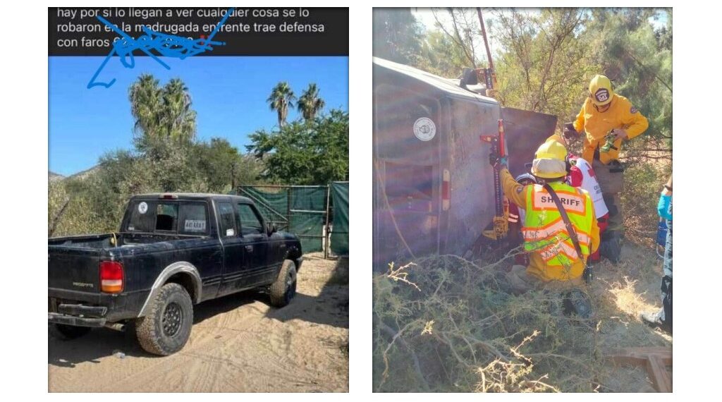 Roba Carros, con “Mala Suerte”, cae desde Puente con Todo y Camioneta que Había Hurtado