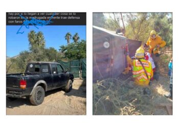 Roba Carros, con “Mala Suerte”, cae desde Puente con Todo y Camioneta que Había Hurtado