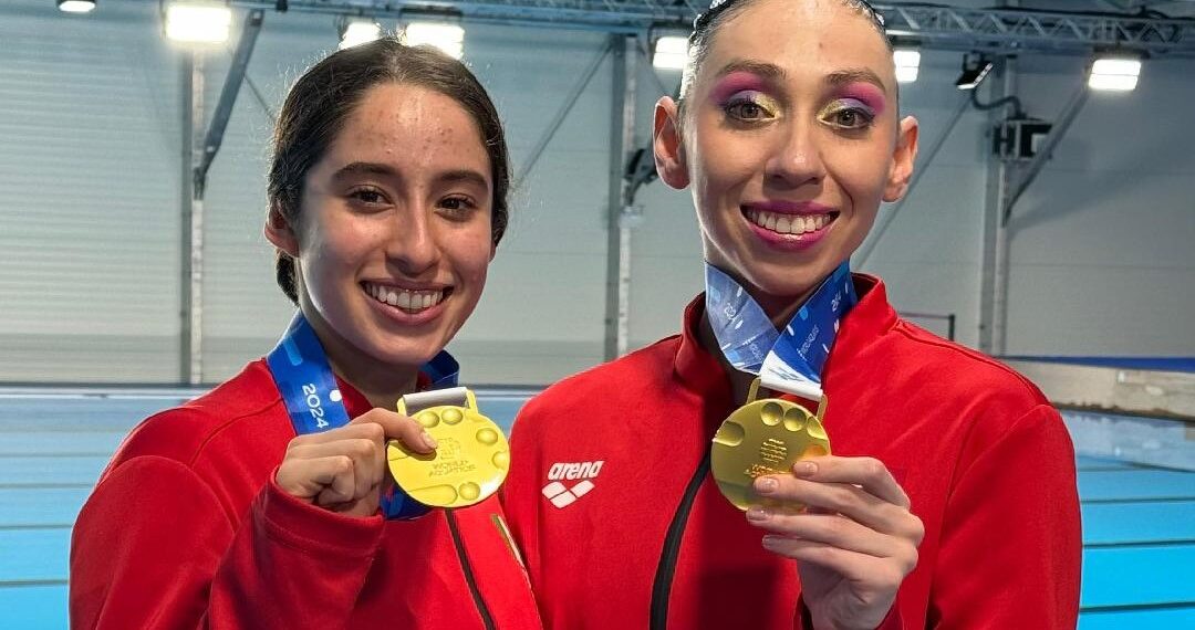 Glenda Inzunza y Daniela Estrada Logran Oro en Natación Artística
