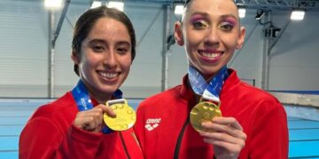 Glenda Inzunza y Daniela Estrada Logran Oro en Natación Artística