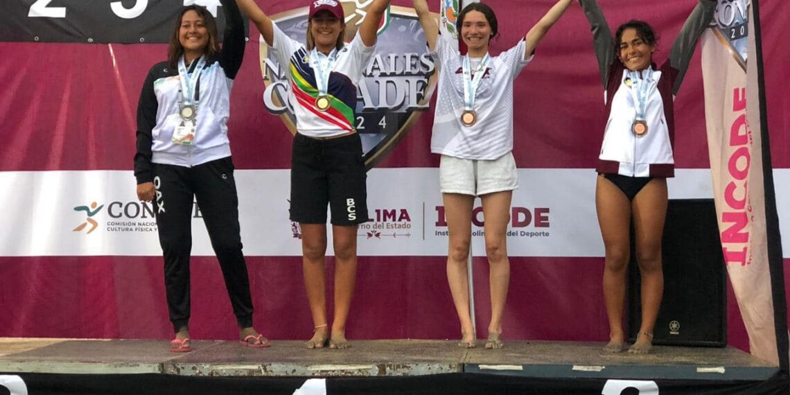 Equipo Sudcaliforniano de surfing, Destaca en los Nacionales CONADE 2024; Logran 14 Medallas