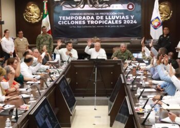 Instala VMCC, Consejo Estatal de Protección Civil de Temporada de Lluvias y Ciclones Tropicales 2024
