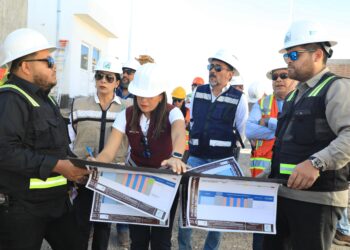 Supervisa Milena Quiroga obra de la planta potabilizadora de agua