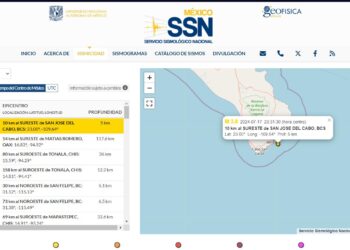 Sismo de 3.8 Grados, se sintió en zona  centro de San José del Cabo, dice Protección Civil
