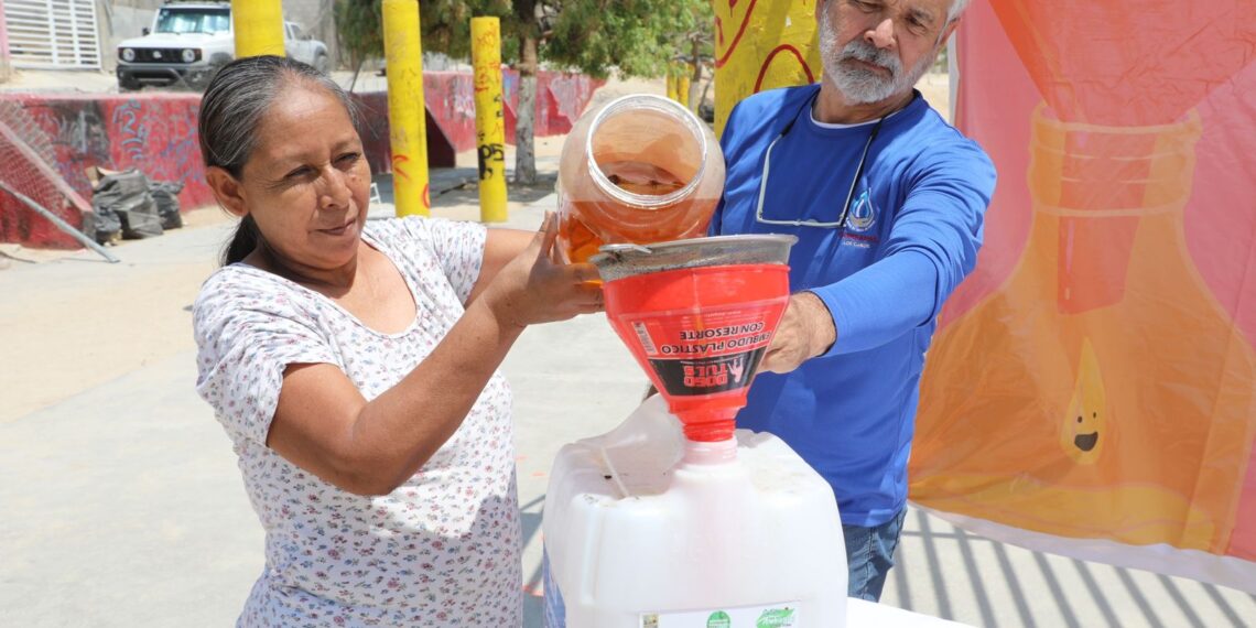Como resultado de la participación ciudadana se han recolectado 1,500 litros de aceite comestible usado; campaña que promueve OOMSAPAS Los Cabos