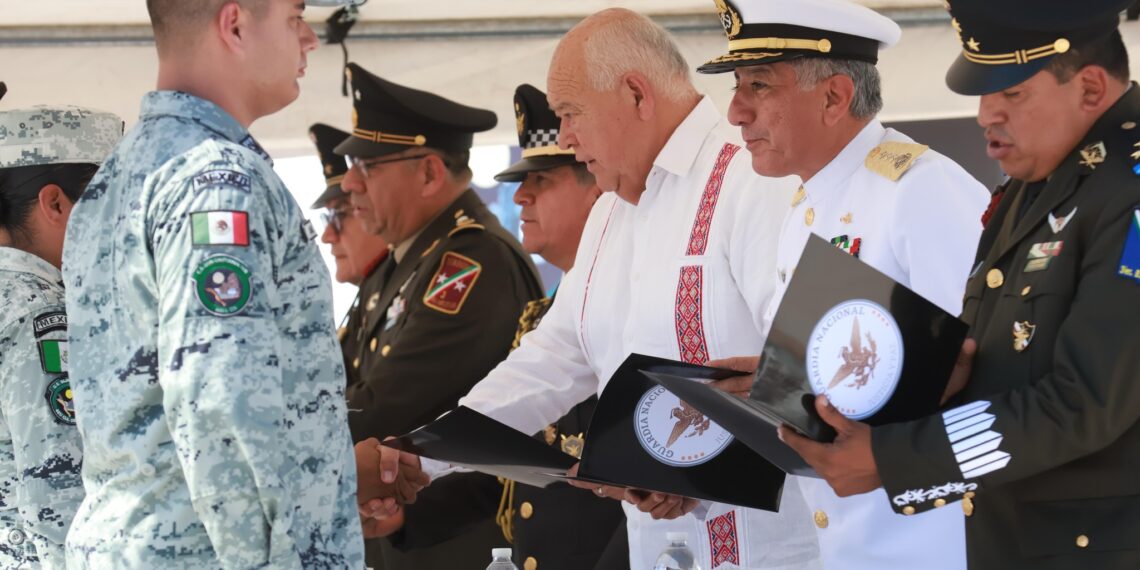 Reconoce Gobernador VMCC Alto Compromiso de la Guardia Nacional en su 5to. Aniversario