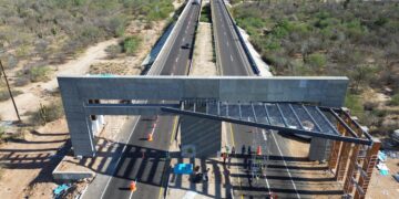 Presenta obra de acceso al sur de la ciudad 80% de avance