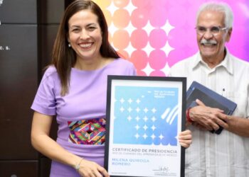 Recibe Milena Quiroga nombramiento como Presidenta de la Red de Ciudades del Aprendizaje México