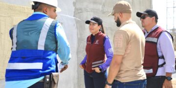 Supervisa Alcaldesa avances en las obras del Sur de la ciudad
