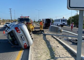 Choque y Volcadura, en Las Veredas