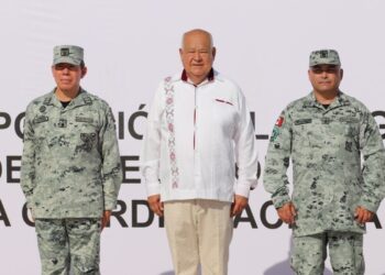 Asiste VMCC a Toma de Protesta del Nuevo Comisionado Estatal de la Guardia Nacional en BCS