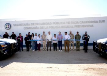 Inaugura Gobernador Comisaría de la Policía Estatal Preventiva en Mulegé
