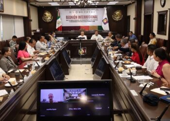 Preside Gobernador VMCC Sesión de la Mesa Interregional de Seguridad de BCS