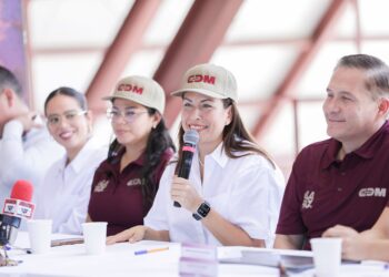 Milena Quiroga presenta las actividades deportivas que se realizarán en el CDM “El Piojillo”