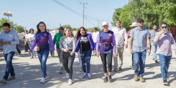 Supervisa Alcaldesa Milena Quiroga avances en la obra del parque de la colonia Ayuntamiento