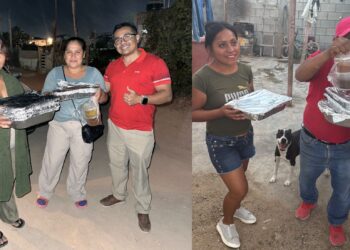Amigos de Los Cabos, Entregan Cenas Navideñas a 25 Familias
