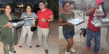 Amigos de Los Cabos, Entregan Cenas Navideñas a 25 Familias