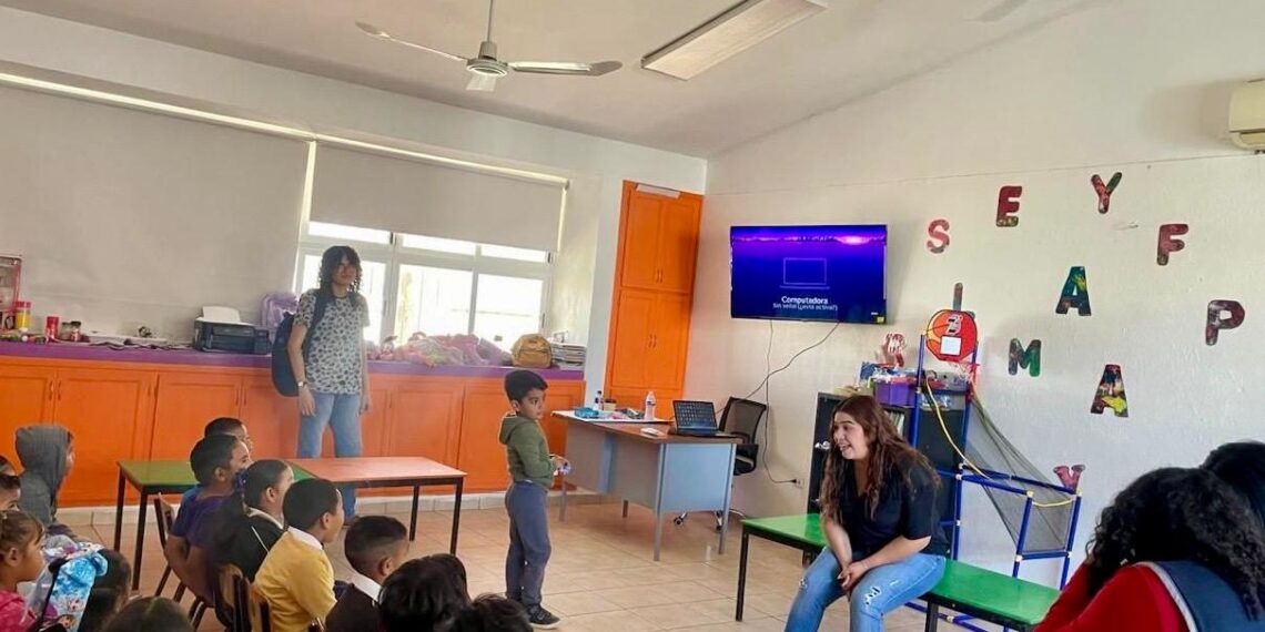 Imparten plática “El cuidado de mi cuerpo” a niños de preescolar en Cabo San Lucas