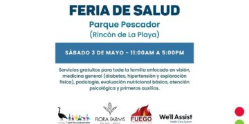Este Sábado 3 de Mayo, Feria de Salud, en el Parque Pescador  de Rincón de la Playa