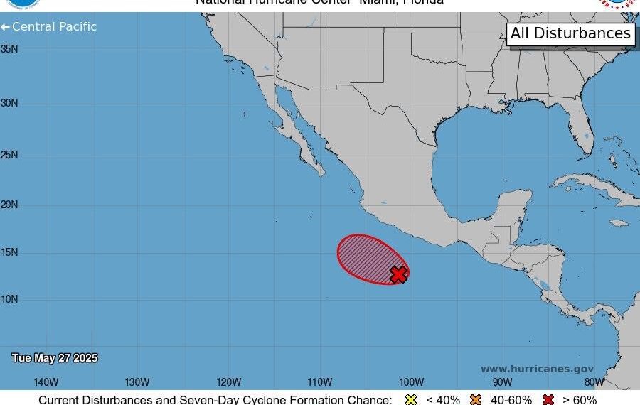 Vigila Protección Civil de Los Cabos desarrollo de ciclón en el Pacífico