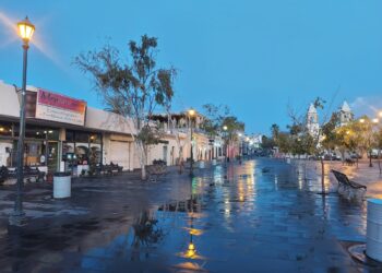 Refuerza Servicios Públicos trabajos de limpieza y mantenimiento en Centro Histórico de San José del Cabo