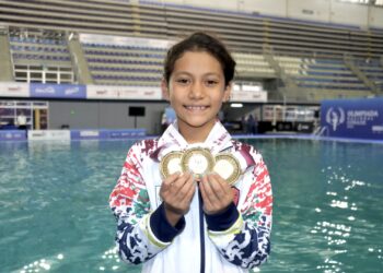 Conquista la clavadista Cinthya Moreno tres preseas de oro para BCS