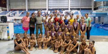 La selección de natación artística de BCS lista para la Olimpiada Nacional