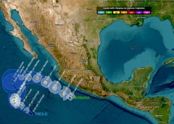 Avanzan en el pacífico la tormenta tropical Bárbara y la depresión Tres-E, se convirtió en tormenta “Cosme”