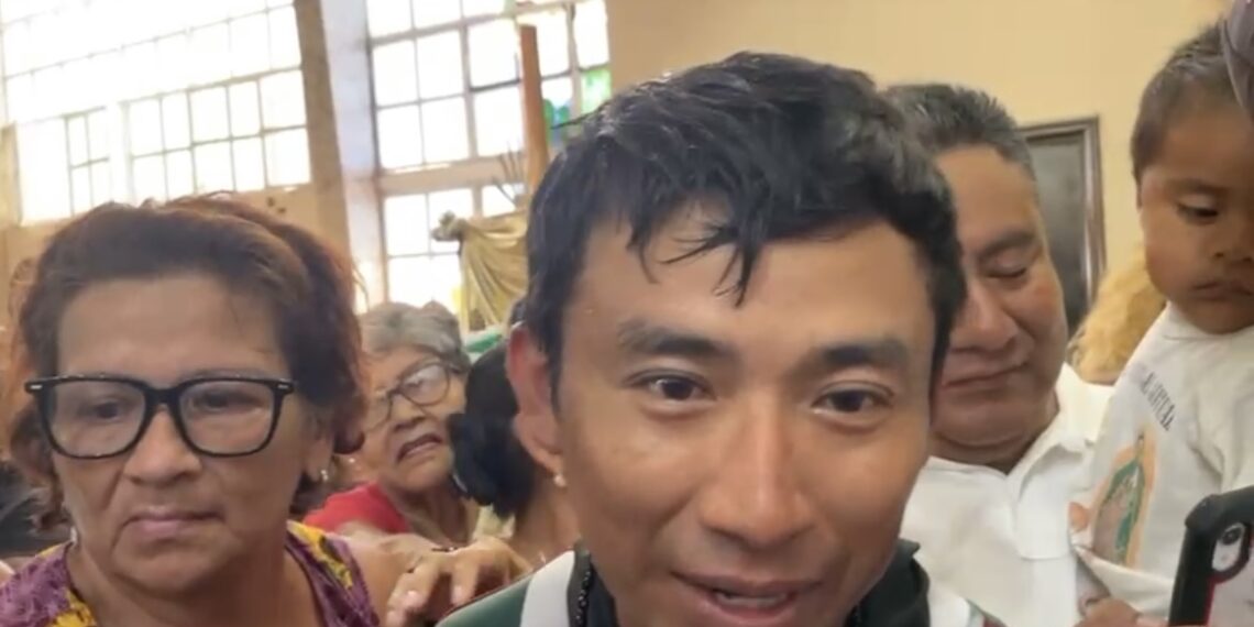 Santiago, no Viaja Solo; lo Cuida la Virgen de Guadalupe: “Nunca me imaginé, que me iban a recibir de esta manera”