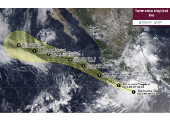 Tormenta Tropical “Ivo”, frente a las Costas de Guerrero y Oaxaca