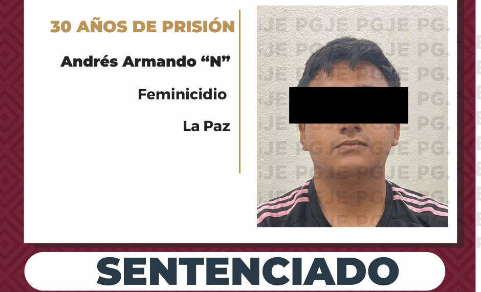 Le dan 30 años de Cárcel por Feminicidio; privó de la vida a la víctima, con un objeto punzocortante