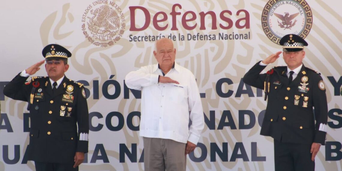 Gobernador Castro Cosío preside la ceremonia de posesión del nuevo Coordinador de la Guardia Nacional en BCS