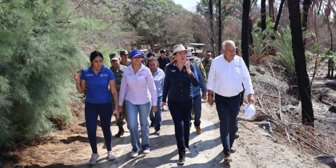 Recorre gobernador Castro Cosío zonas afectadas en San Ignacio y reitera apoyo total a las familias