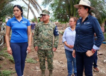 Atienden a Familias Afectadas, por Lluvias, en Mulegé