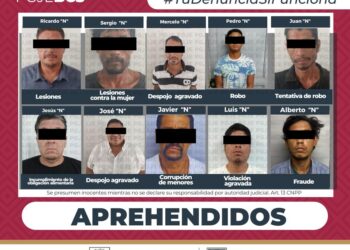“Redada” de “Buenas personas ”; Detienen a 11 que tienen “cuentas pendientes “ con la Ley