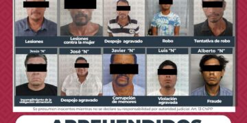 “Redada” de “Buenas personas ”; Detienen a 11 que tienen “cuentas pendientes “ con la Ley