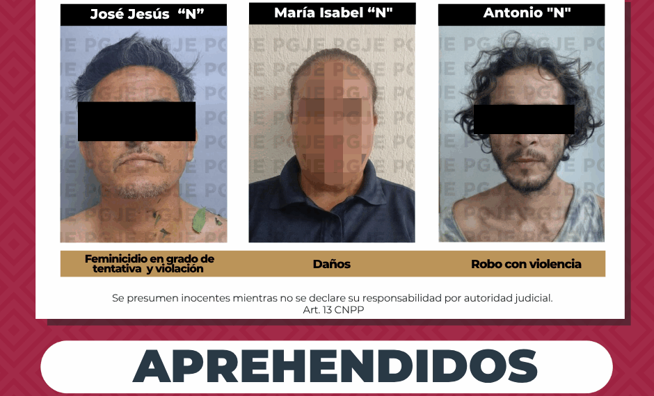 Detenido por  Feminicidio en Grado de Tentativa Acabada y por Violación