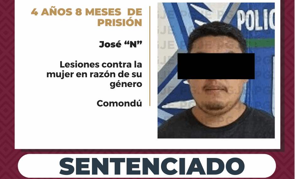 Por Darle Salvaje Golpiza a su expareja, fue Sentenciado a 4 Años de Cárcel