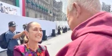 Acompaña el gobernador Víctor Castro a la presidenta Claudia Sheinbaum en la presentación de su Primer Informe de Gobierno