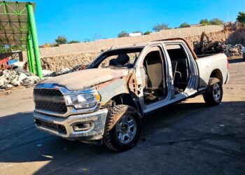 En BCS FGR Destruye dos Vehículos con Blindaje Artesanal y 59 Máquinas Tragamonedas