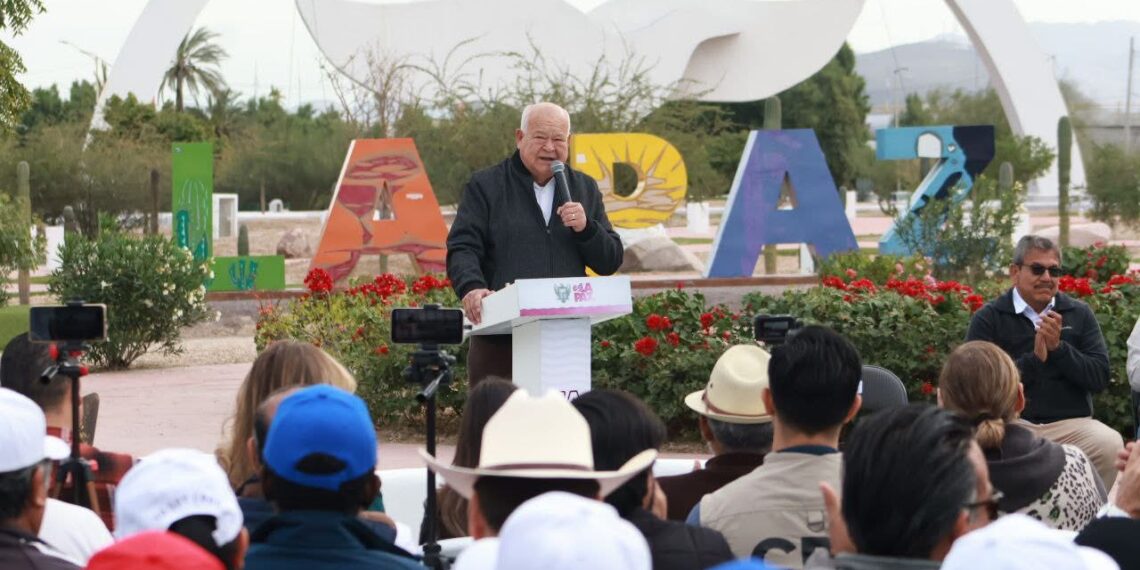 Inician obras de construcción de un nuevo camellón en La Paz